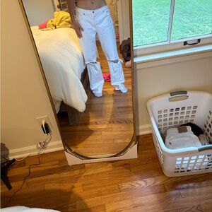 Abercrombie & Fitch Cream the baggy Low-Rise Jeans